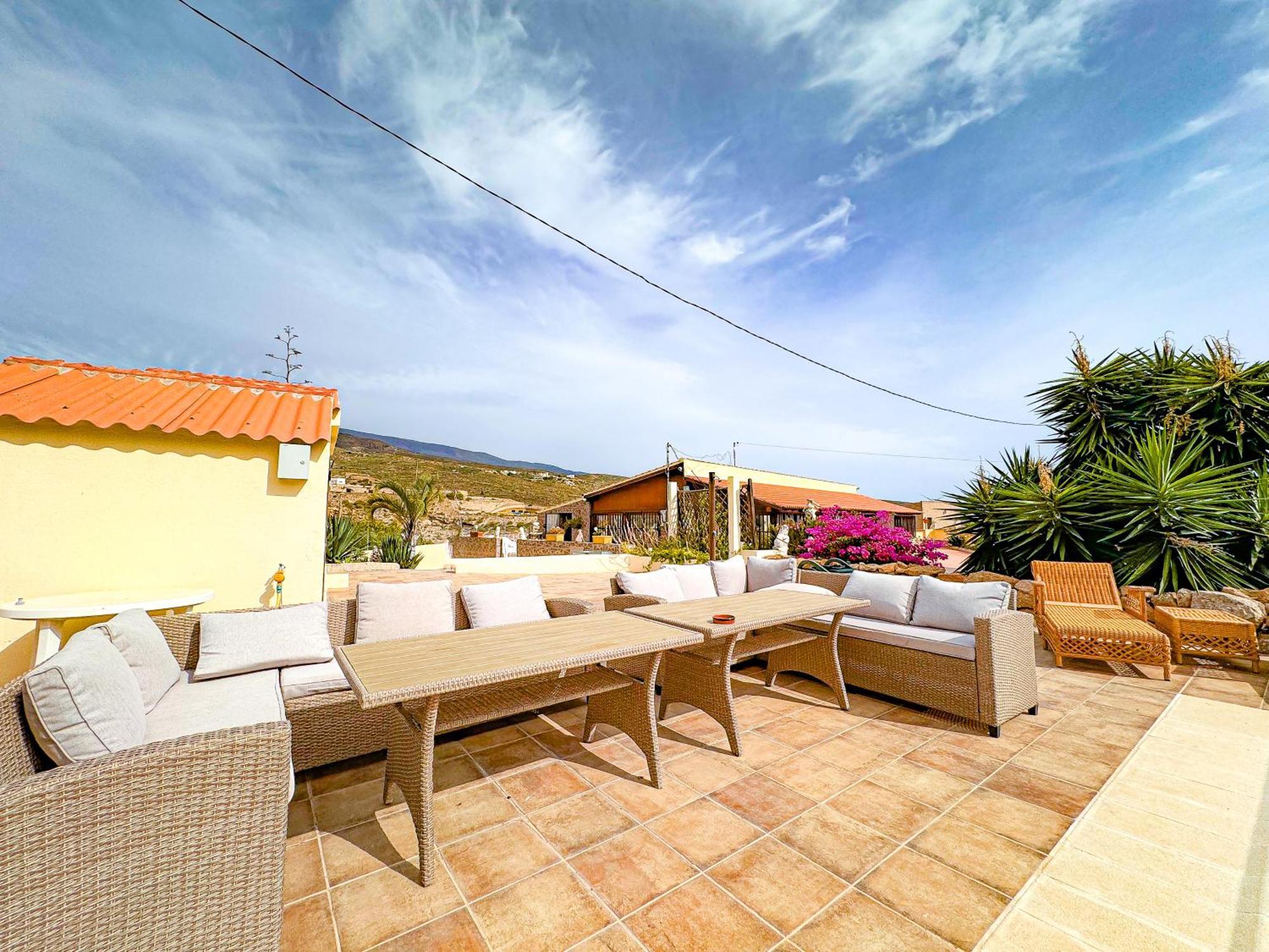 Arico Viejo Exquisite Rural House With Garden, Pool And Sea Viewsヴィラ エクステリア 写真
